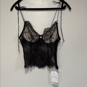 Commense Black Lace Chemise